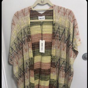 Bimba y Lola Women's Multi Open Front Sweater Size Small BNWT